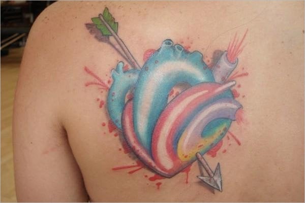 heart arrow tattoo