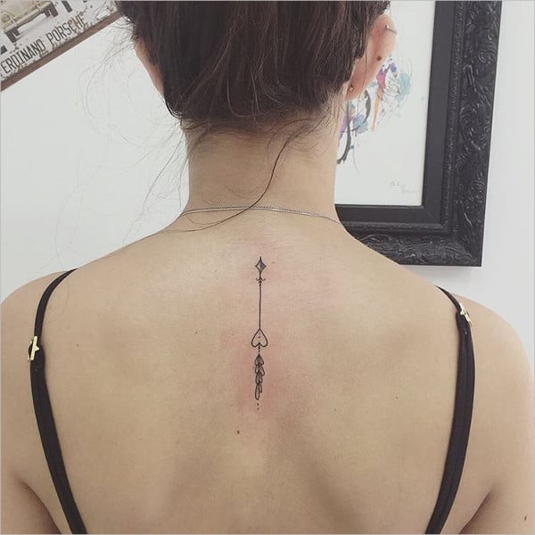 simple design arrow tattoo