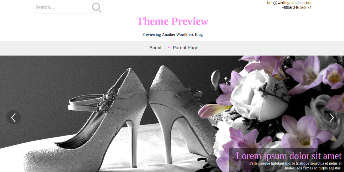 free-wedding-style-wordpress-website-theme