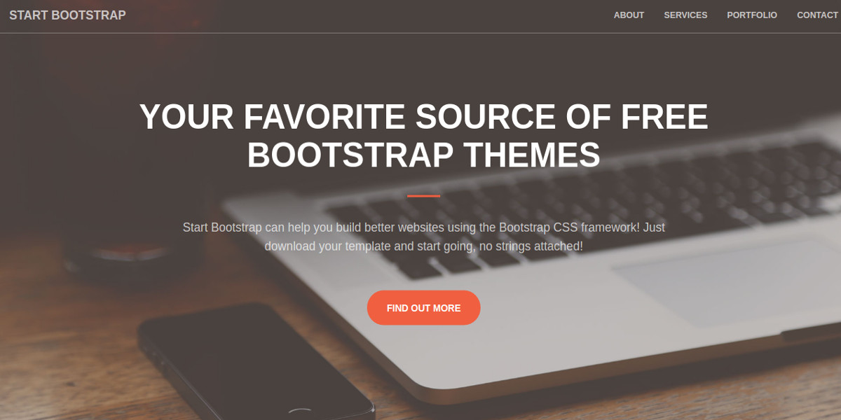 free small business bootstrap website theme