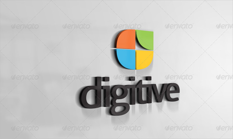 digital 3d logo design