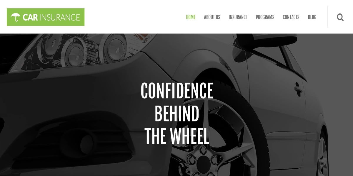 motorcycle insurance responsive wordpress website