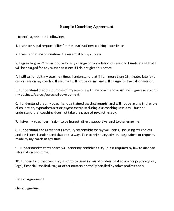 coaching confidentiality agreement template