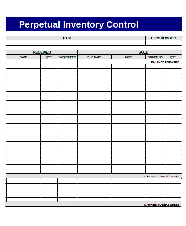 download perpetual inventory control spreadsheet