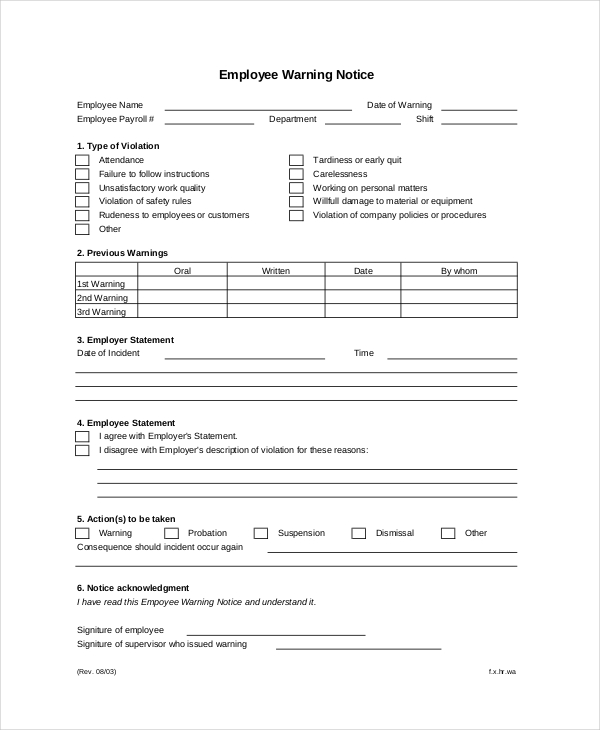 12-printable-employee-warning-notice-templates-google-docs-ms-word