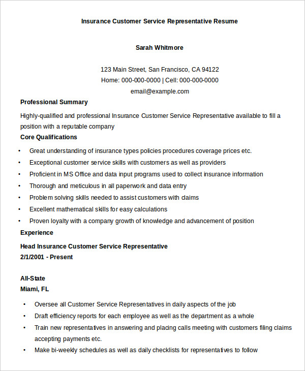 customer-service-representative-resume-9-free-sample-example-format