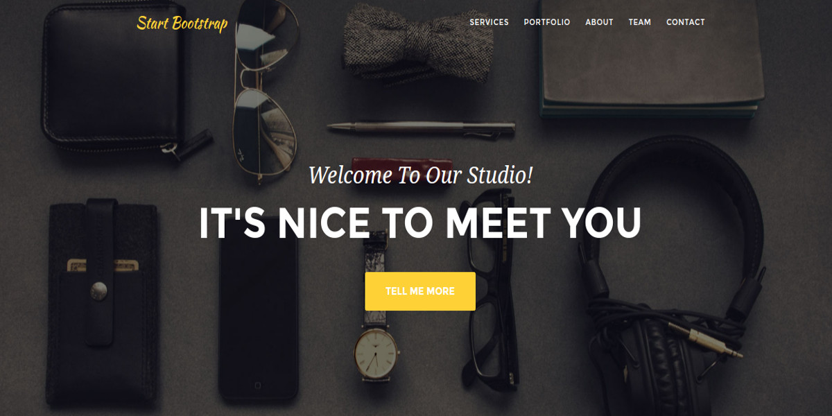 stylish bootstrap website theme for business agency