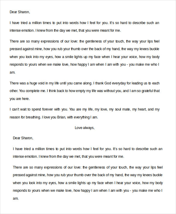 Best Love Letters For Him - 8+ Free Word Documents Download