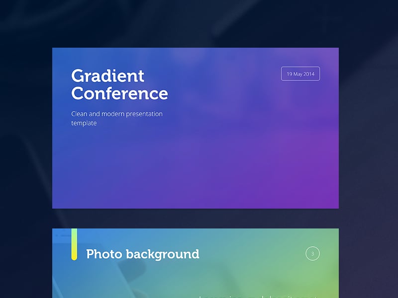 gradient presentation template