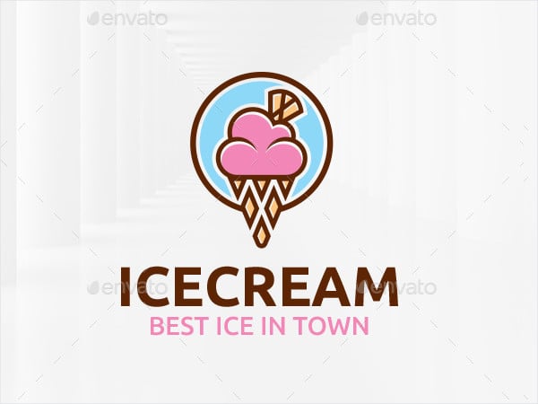 ice cream logo template