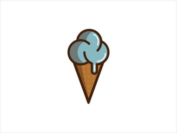 cone ice cream logo