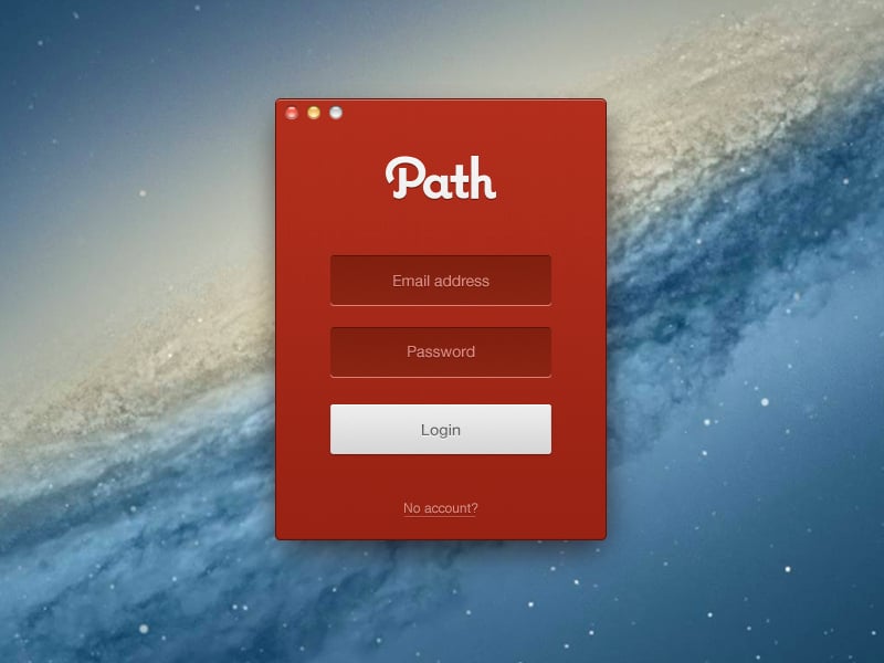 path login web form