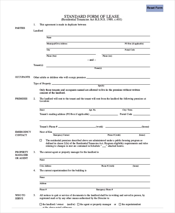standard-month-to-month-lease-form