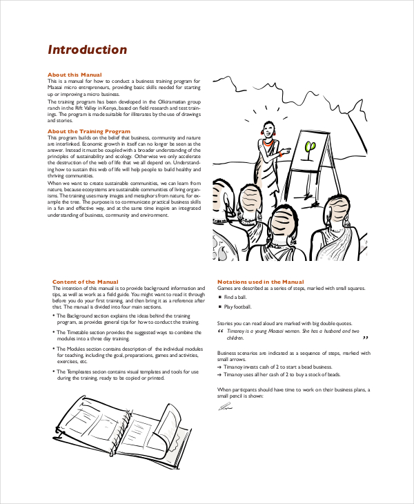 Training Manual Template - 7+ Free PDF, Word Download ...
