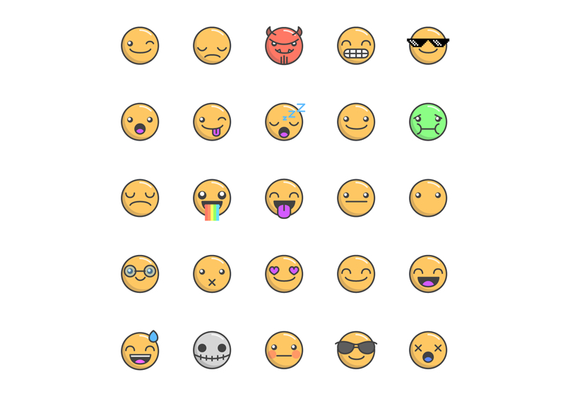 emoticons free vector icons