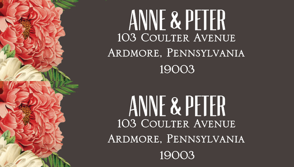 Vintage Wedding Address Labels Card Template in PSD, Word, Publisher,  Illustrator, InDesign