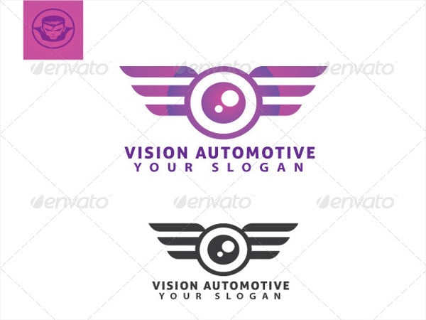 vision automotive logo template