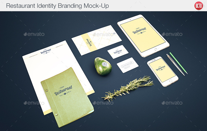 Download 19 Beautiful Restaurant Branding Mockups Psd Free Premium Templates