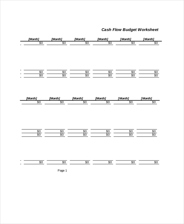 Printable Budget Worksheet - 23+ Word, Excel, PDF Documents Download