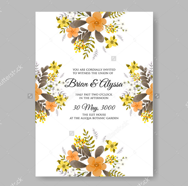 elegance wedding invitation