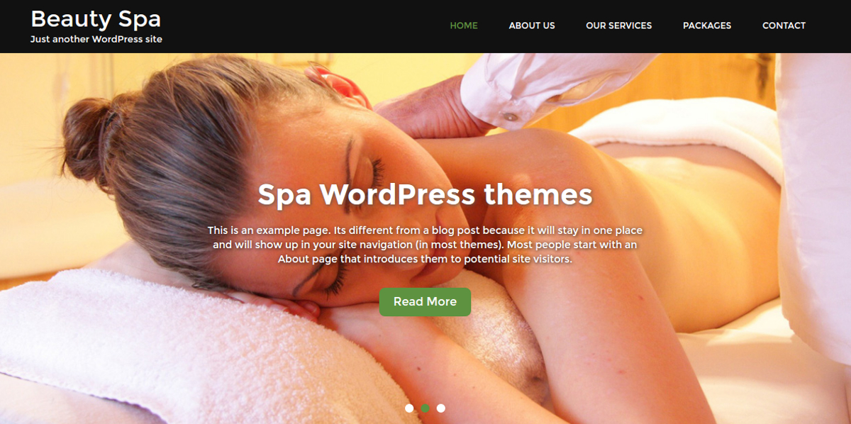 beauty spa wordpress theme