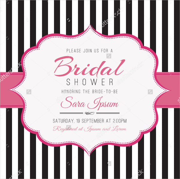 bridal shower invitation card