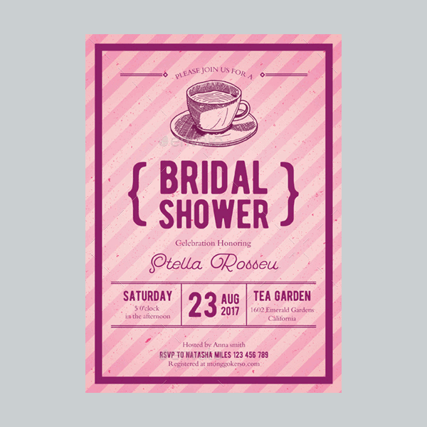 bridal shower party invitation
