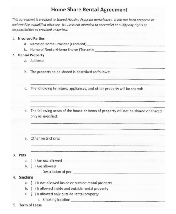 House Rental Agreement - 14+ Word, PDF Documents Download