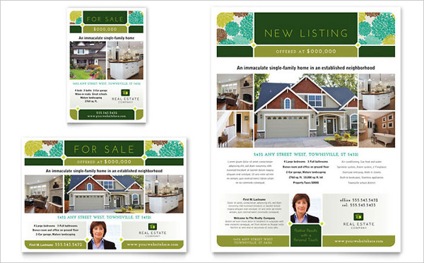 real estate flyer ad template