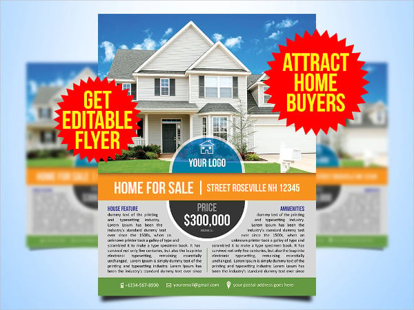 real estate flyer template for realtor home owner