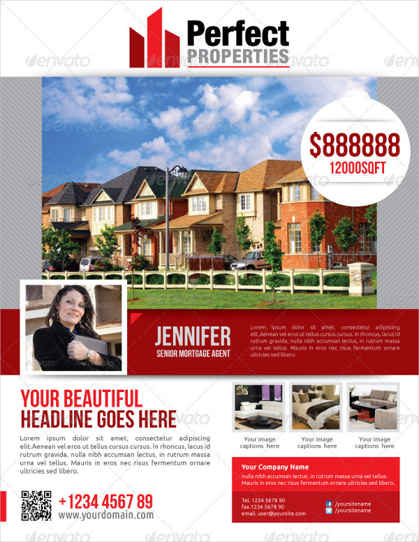 simple real estate flyer