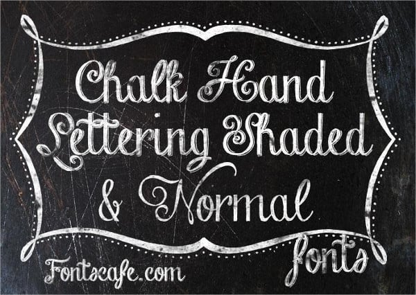 hand lettering chalkboard font