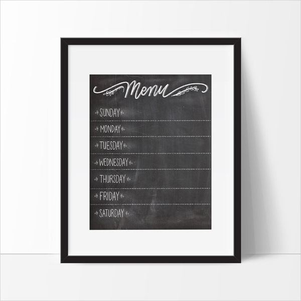 Weekly Menu - 7+ Free Templates in PDF, Word Documents Download