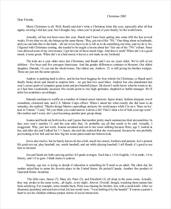 Friendly Letter Template 7 Free Pdf Word Documents Download