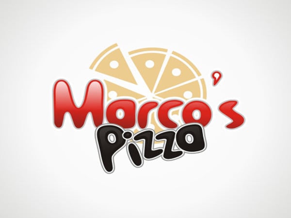creative pizza logo design