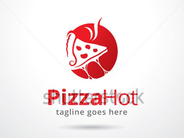 hot pizza logo design