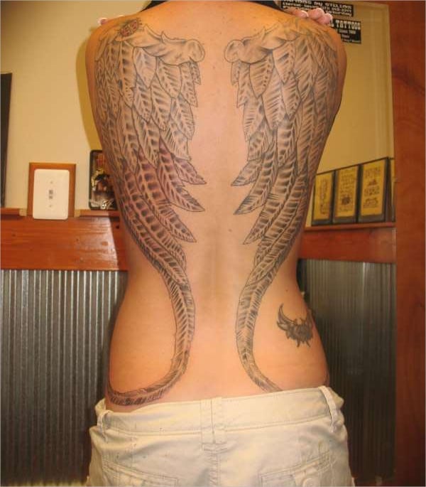 small angel wings tattoo designs
