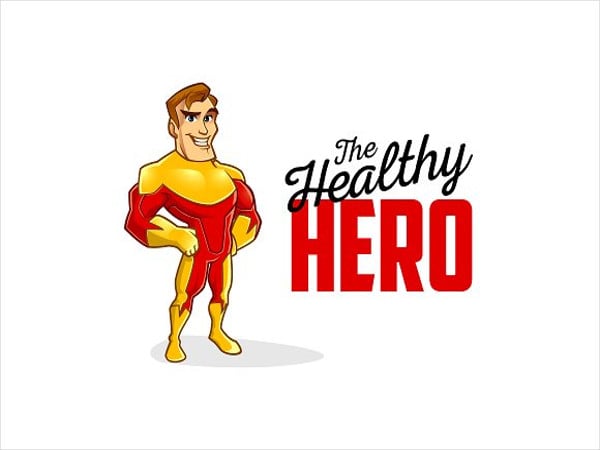 high quality superhero character logo