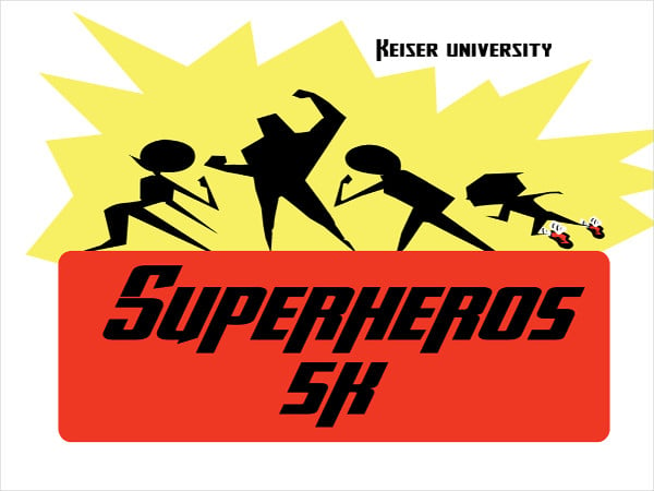 superhero 5k logo