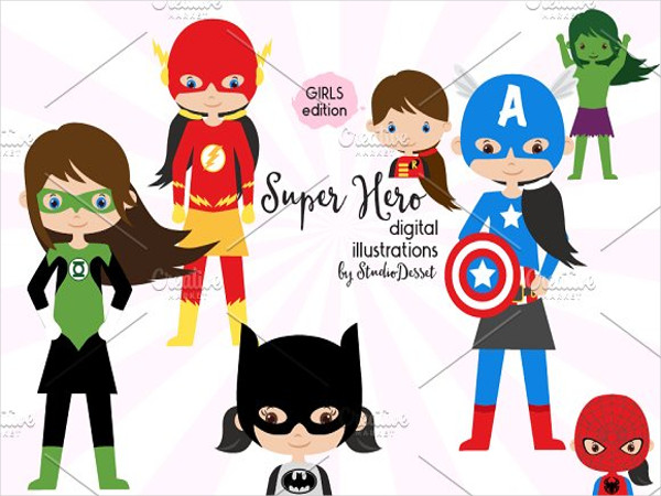 girls superhero logo