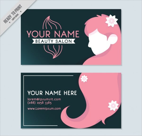 personaln beauty saloon business card