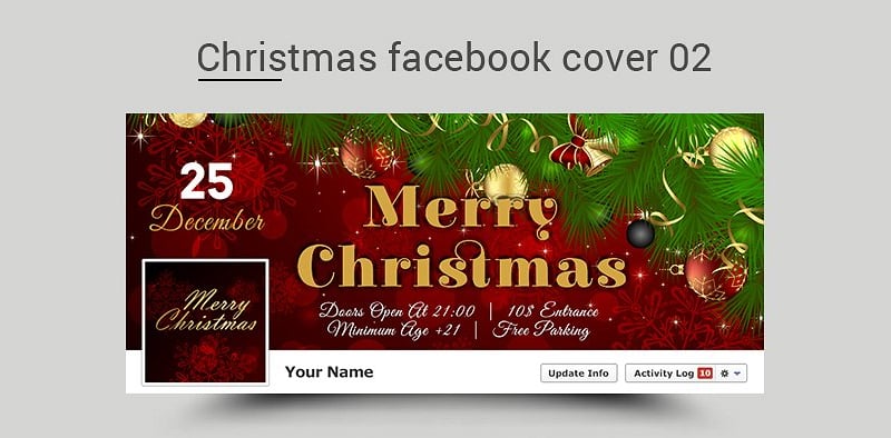 web christmas facebook cover