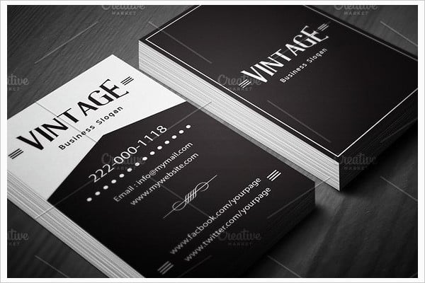 vintage business card template