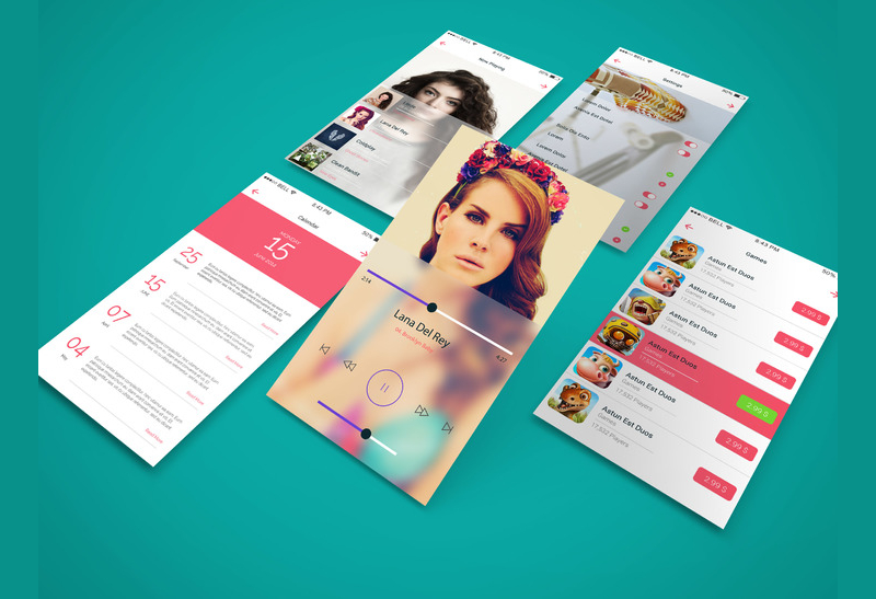 app screen showcase mockup design