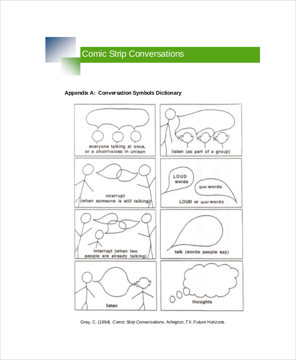 comic strip conversation template