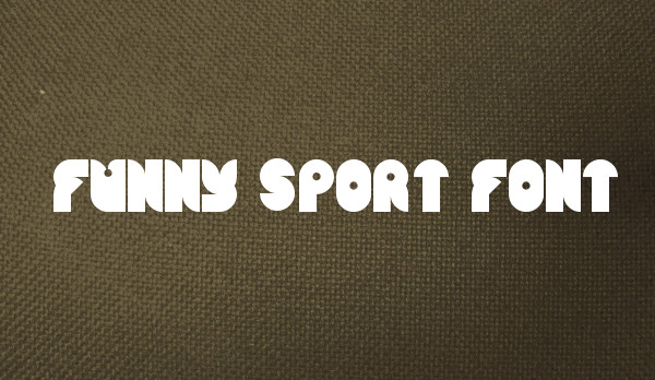 funny sports word font