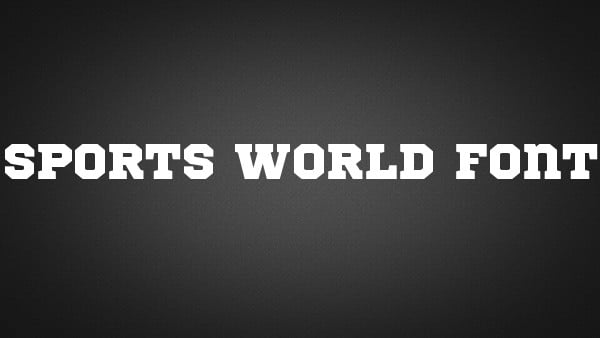 sports world font