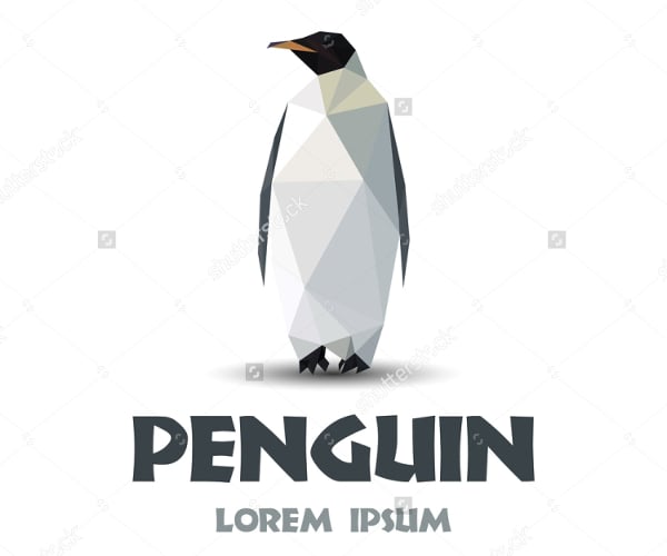 penguin a logo emblem