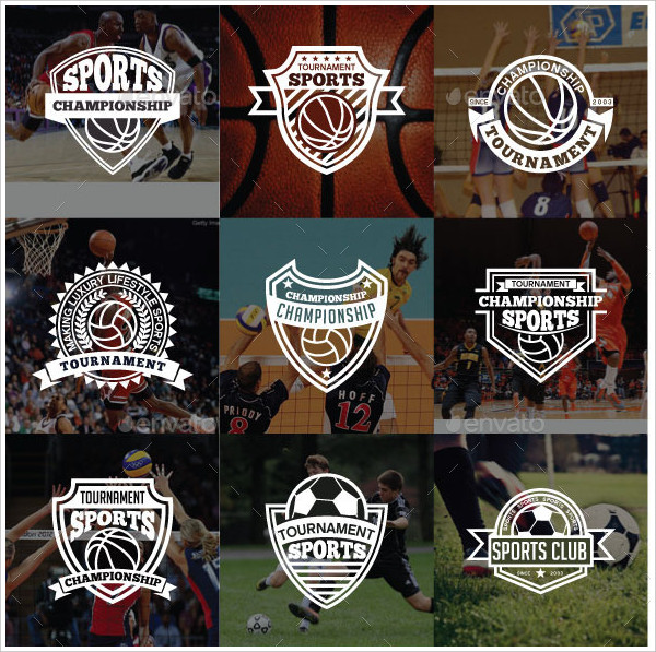 sports logo badges bundle