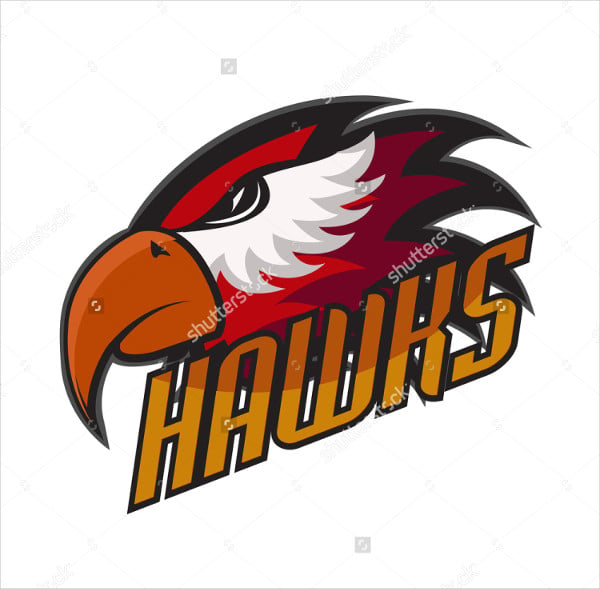 professional sports logo hawks